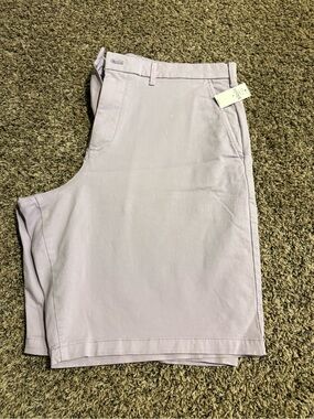 GAP Men's Lavender Flat Front Chino Shorts